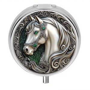 Decorative Horse Compact Mirror/Case